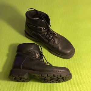 Sorel Vintage Womens Black Leather 10M Boots